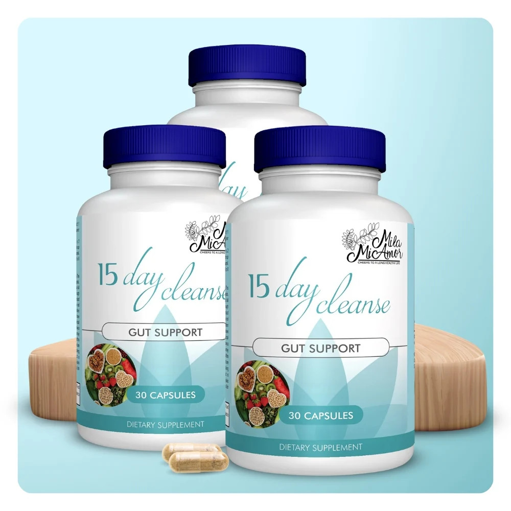 15 Day Cleanse – Gut and Colon Support | Advanced Formula | NonGMO | 30 capsules