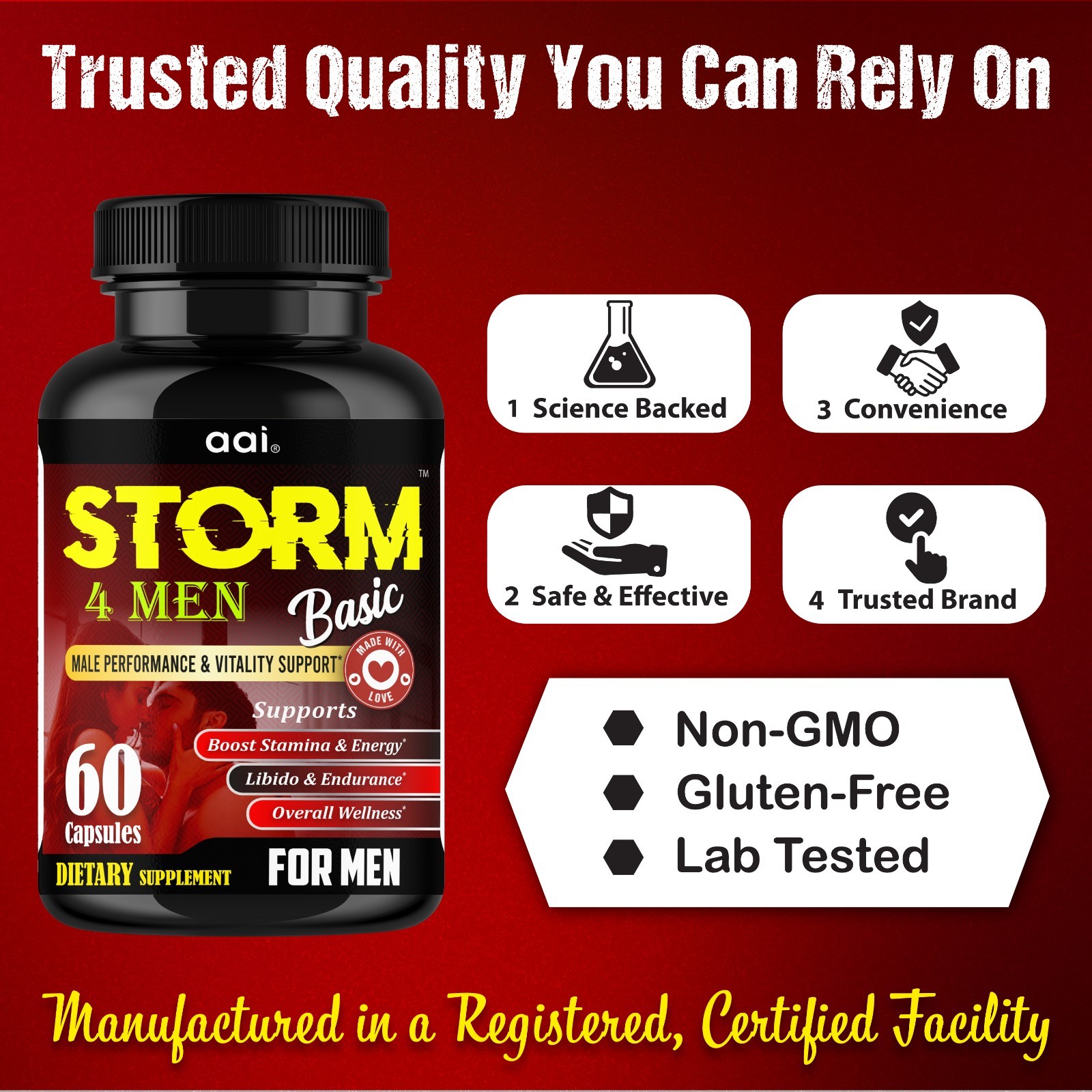 Extra Performance Support Supplement Enhancement, Men Testosterone Booster 17/12