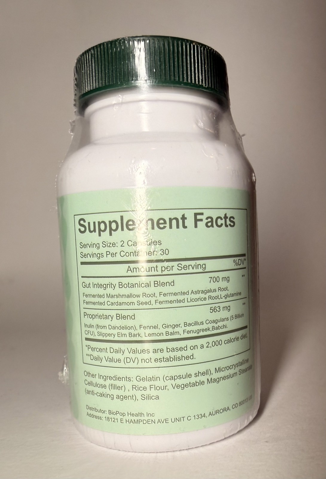GUTCORE By Sequente Sealed Exp 12/27 Reduce Bloating 60 caps