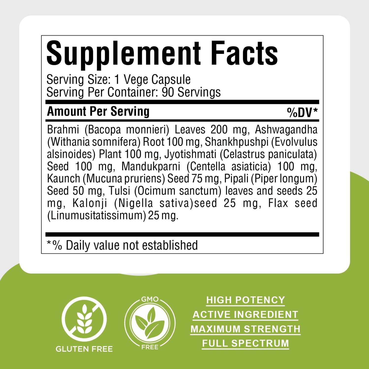 Omega Mind (For the Memory and Intelligence Power) 90 Tablets, 800 mg Each