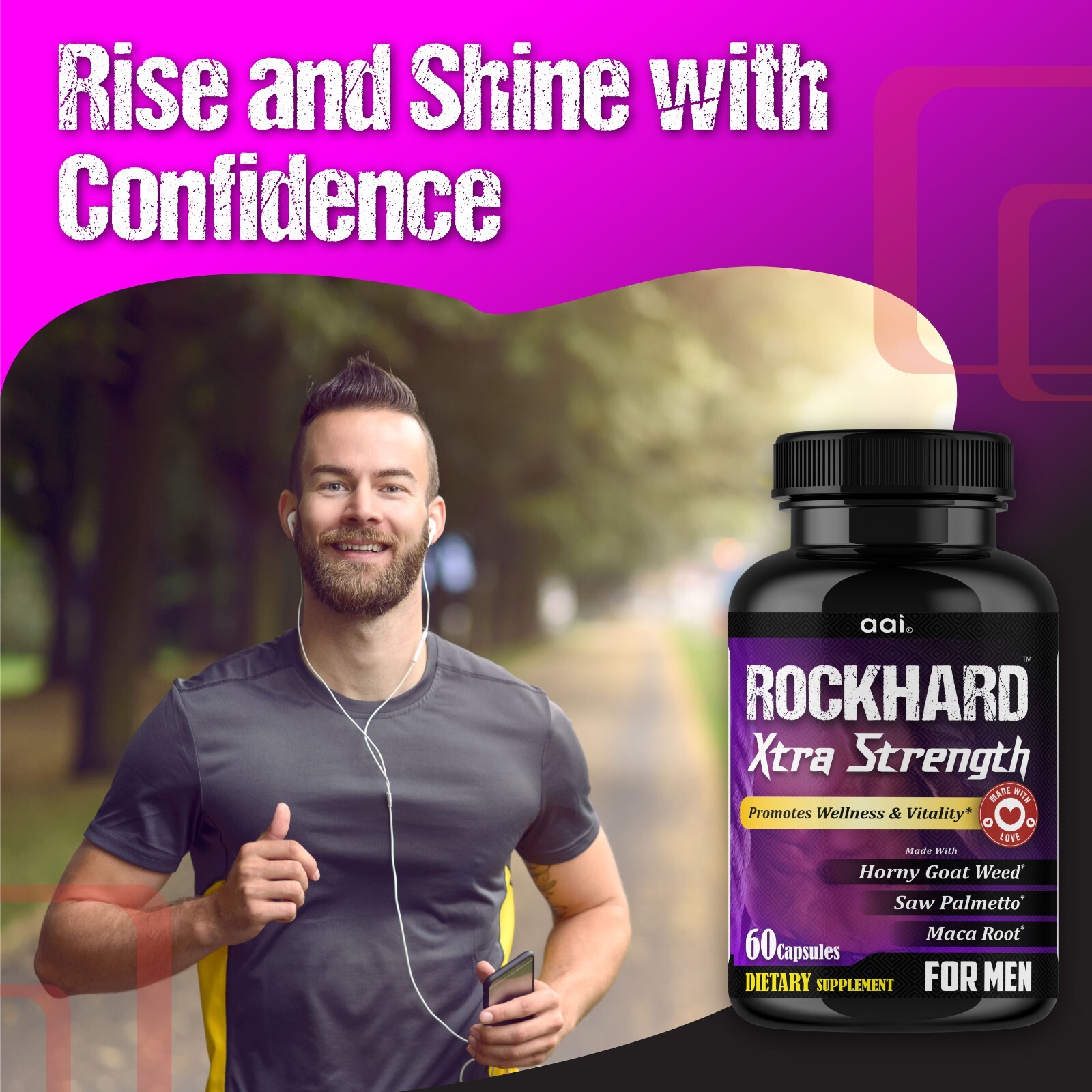 Ultimate Male Performance Booster, Performance Strength Energy Pill for Men- 60C