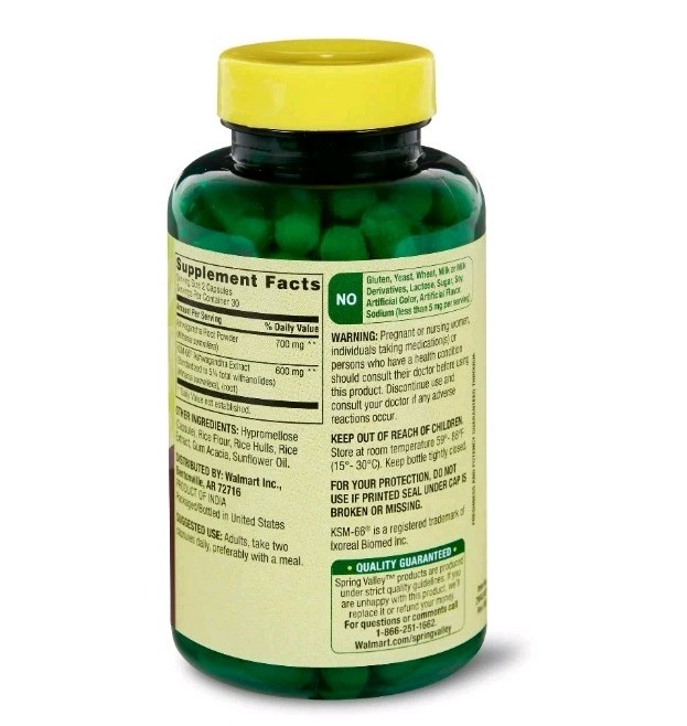 Ashwagandha Dietary Supplement./Extra Extrenght/300 Mg Per Serving. 60 Veg Caps