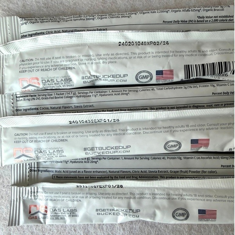 Bucked Up Babe Collagen & Organic Greens 497 – 3 Pack Chocolate Blueberry Orange
