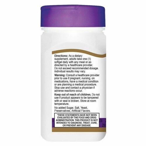 21st Century CoQ10 Heart Health Rapid Release Softgels Liquid Filled 100mg 90 ct
