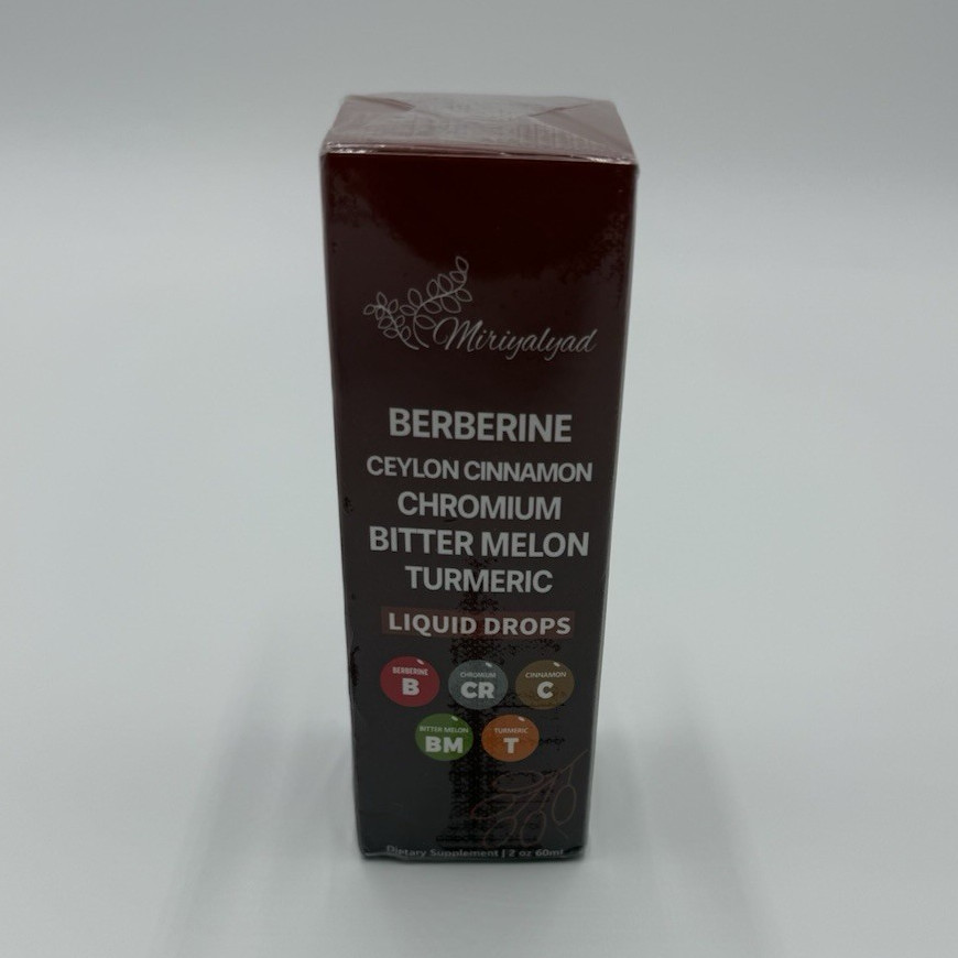 Miriyalayad Berberine, Ceylon Cinnamon & Turmeric Liquid Drops 2 fl oz