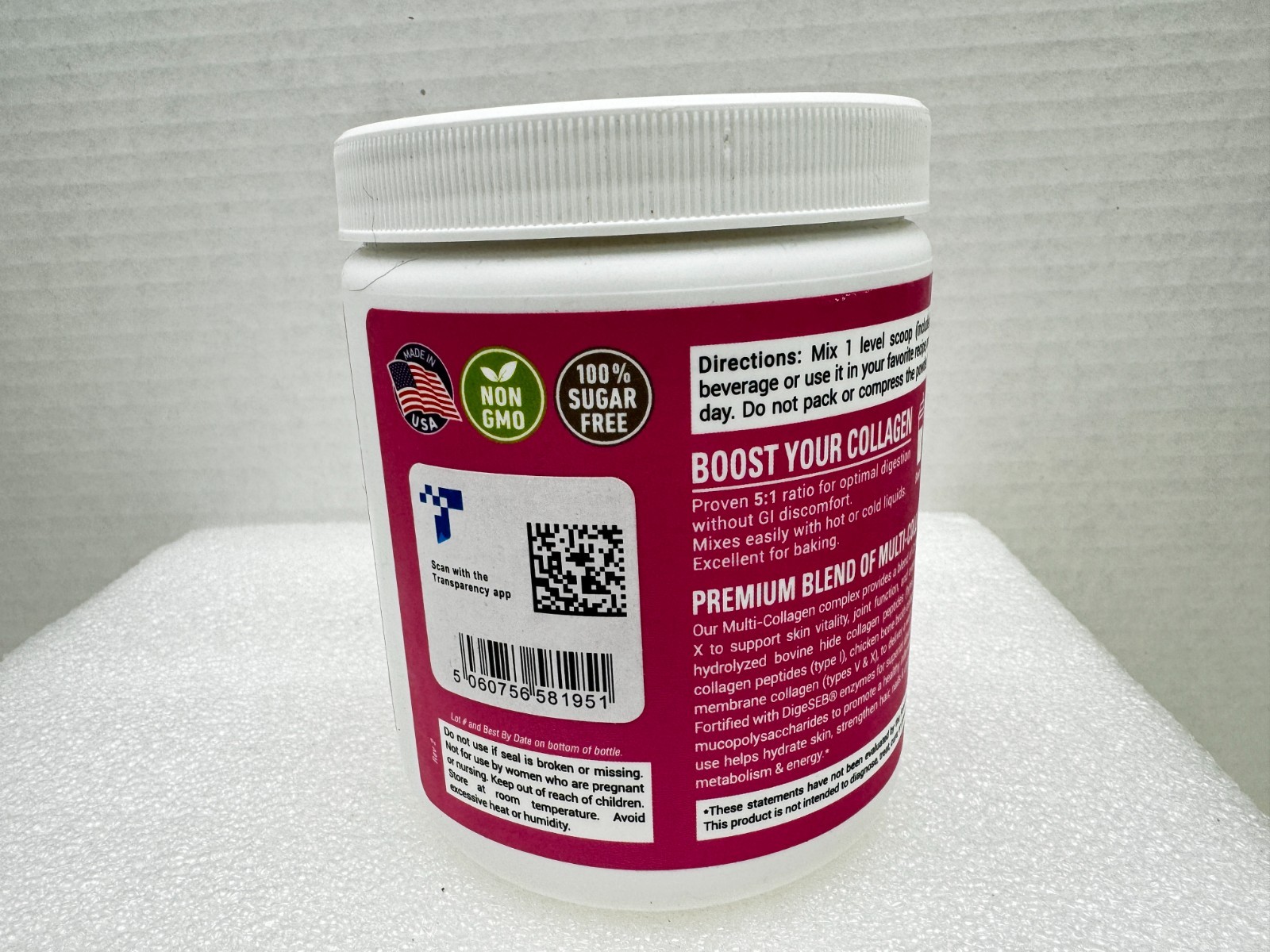 Multi Collagen Peptides Type I II III V X-5 Powder Nails/skin/Joint/Sugar Free