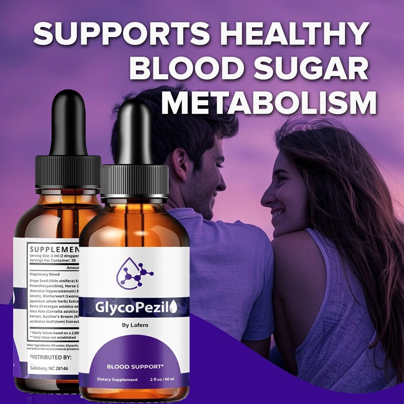 2pcs Glycopezil Advanced Drops, Glyco Pezil Blood Support Formula USA~STOCK