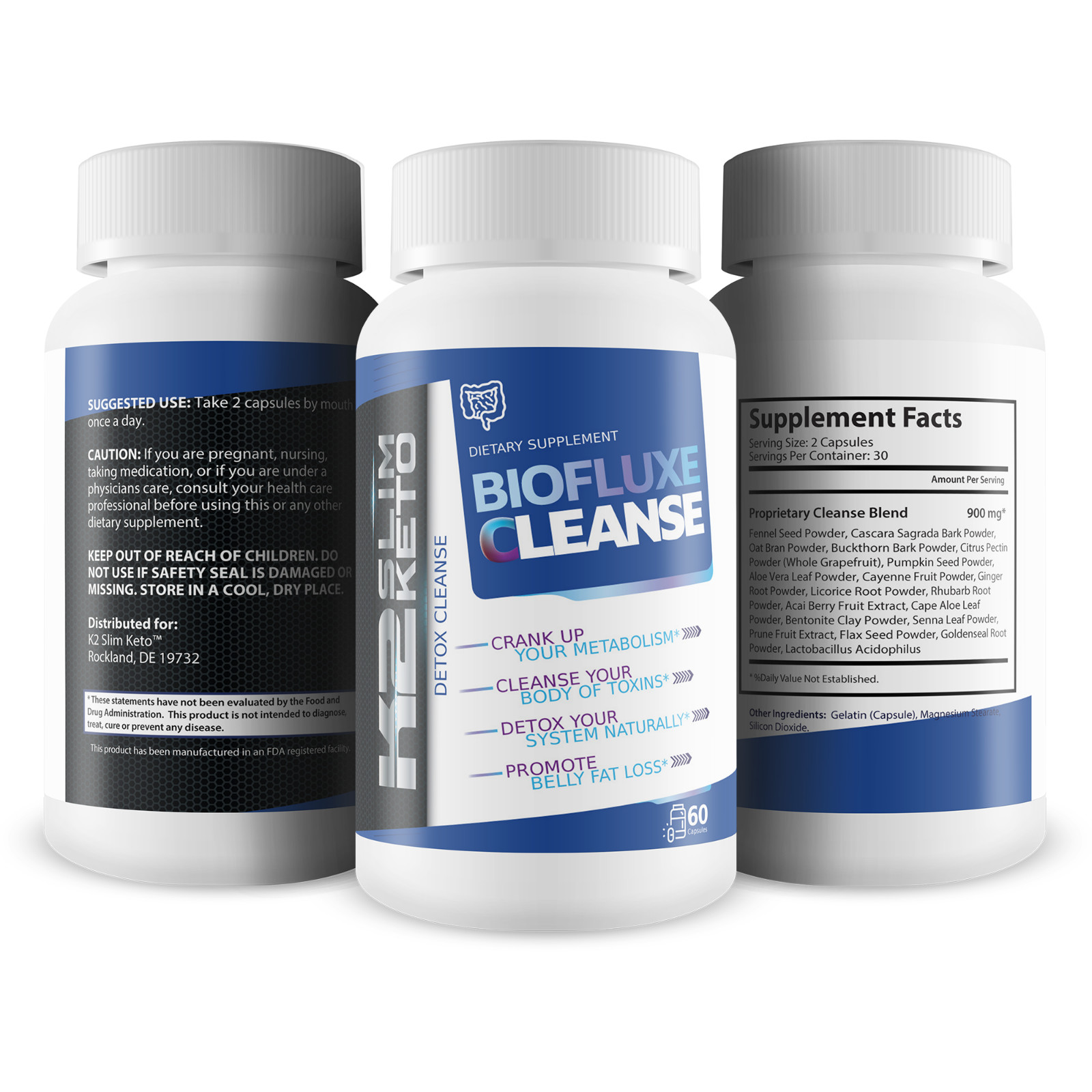 Biofluxe Detox Cleanse by K2 Slim Keto – Our Best Keto Friendly – Colon Cleanse