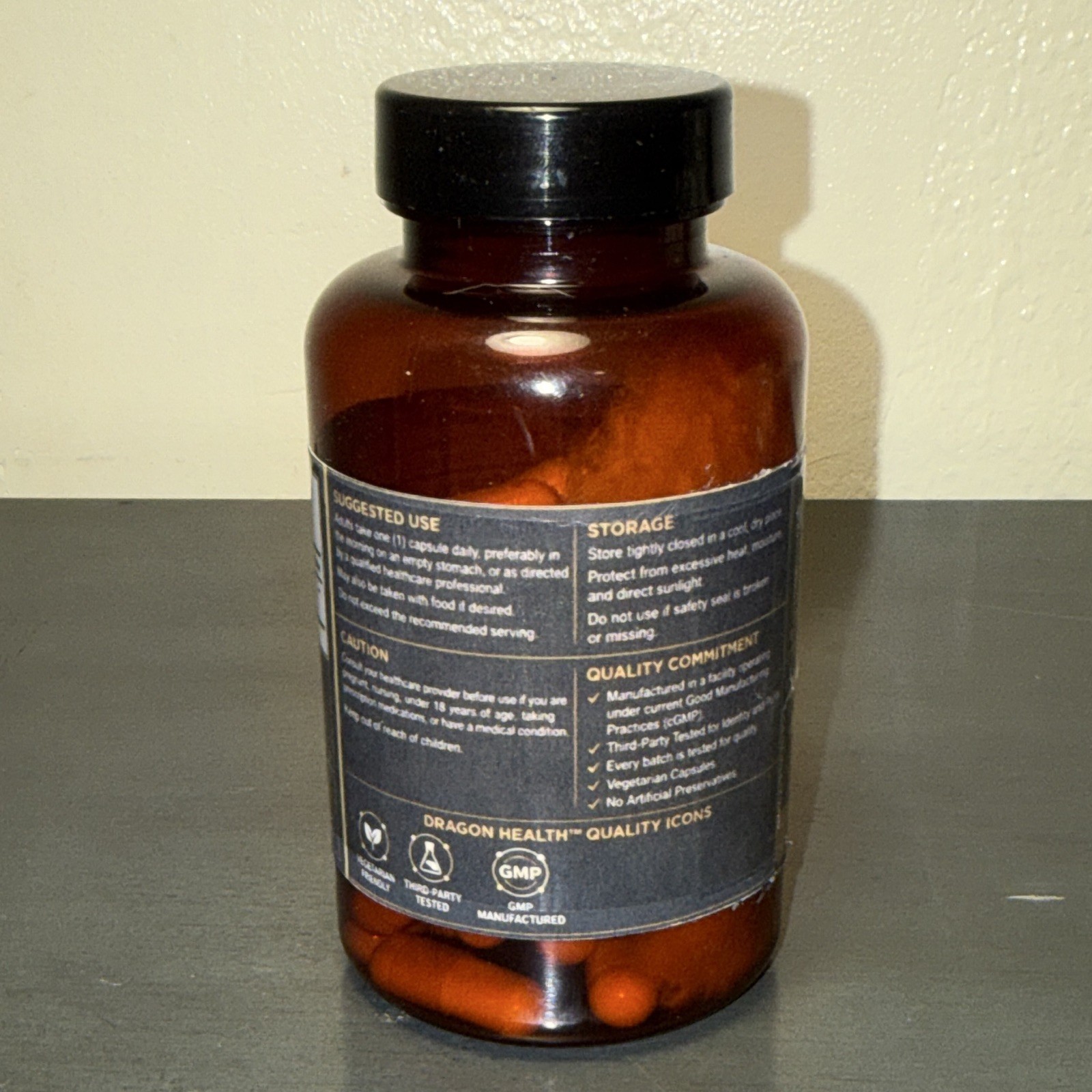 Dragon Health NADH 450mg x 60 Vegetarian Capsules Gluten-Free Supplement