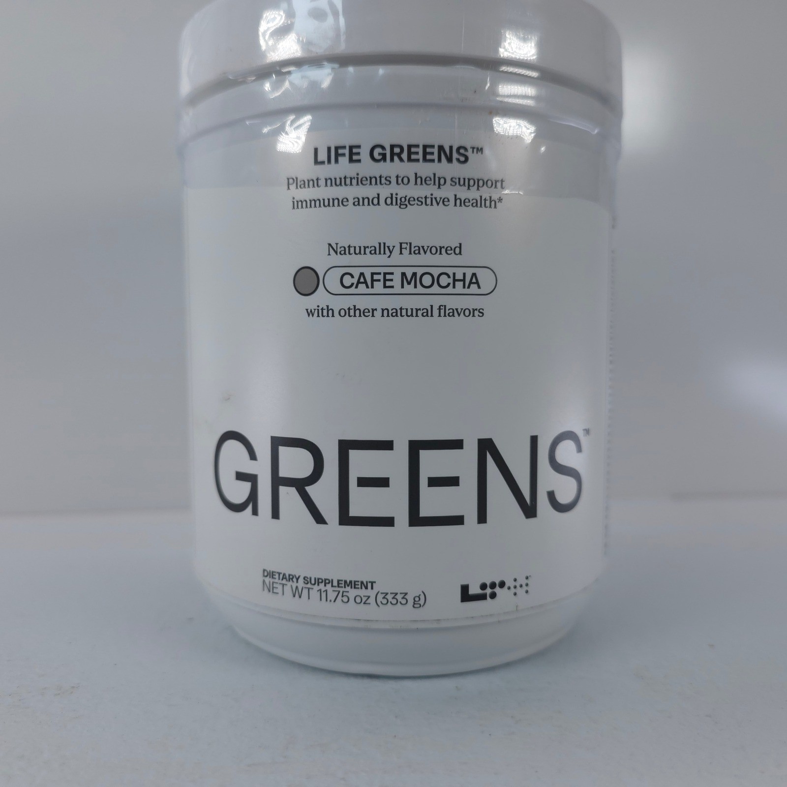 LTH Life GREENS Cafe Mocha Vegan Superfood Powder 11.75oz Exp 01/2027
