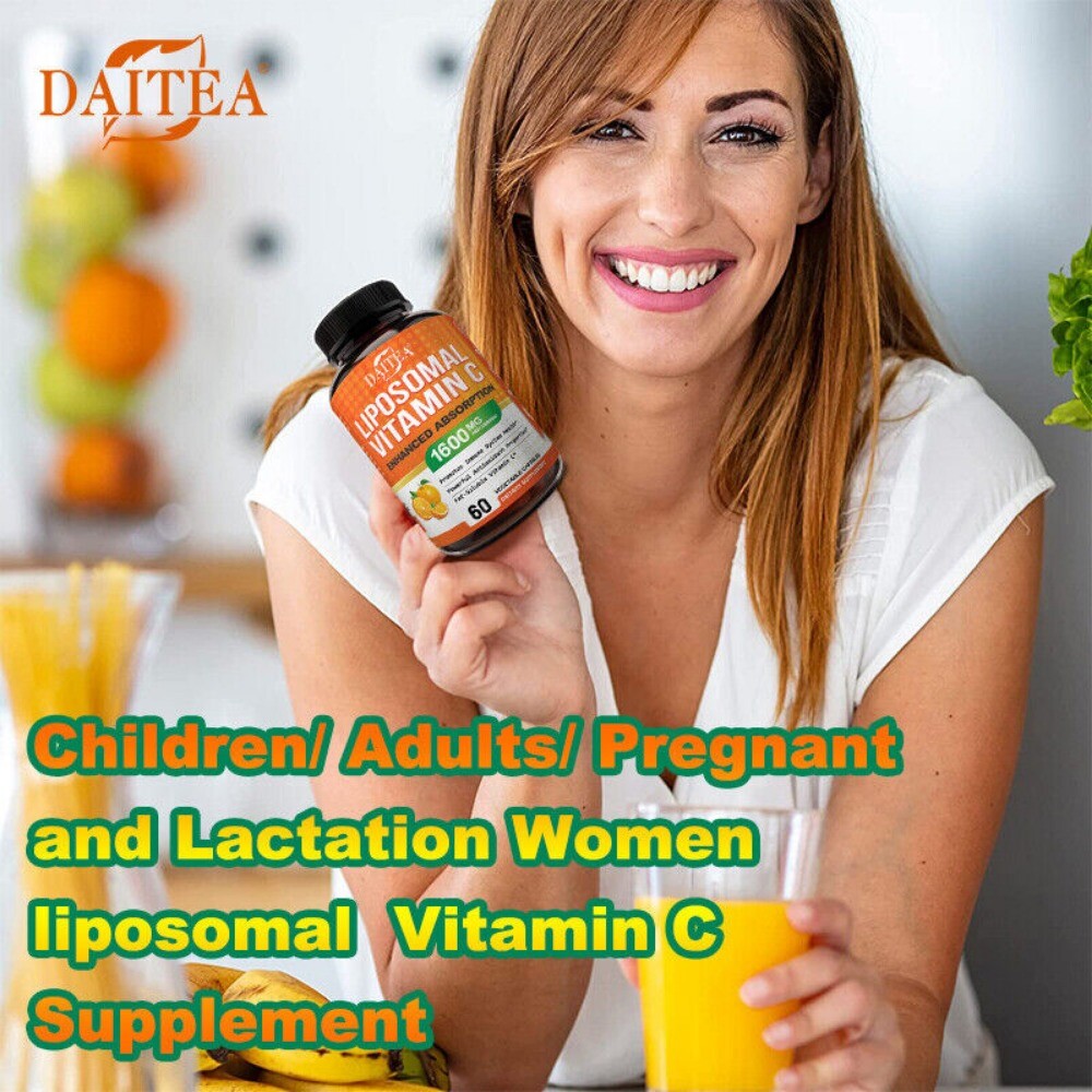 Liposomal Vitamin C 1600 MG Capsules High Absorption Vitamin C 120 Capsules