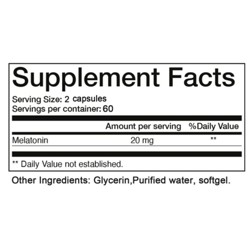 Sleep Support 120 capsules 20mg – Promotes sleep and vitality, fast sleep