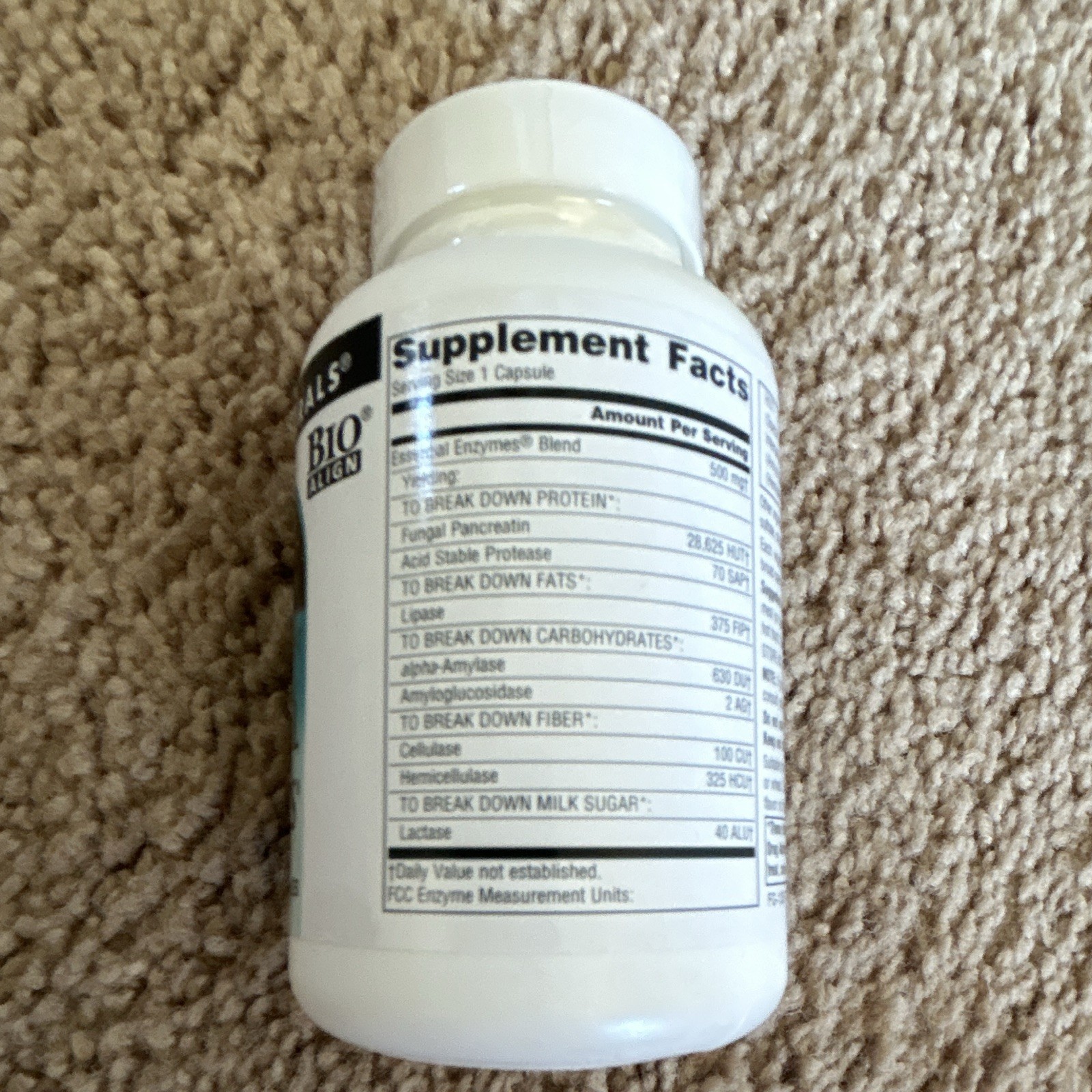 Source Naturals Essential Enzymes Digestive Aid 500 mg 120 ct Exp 05/2029