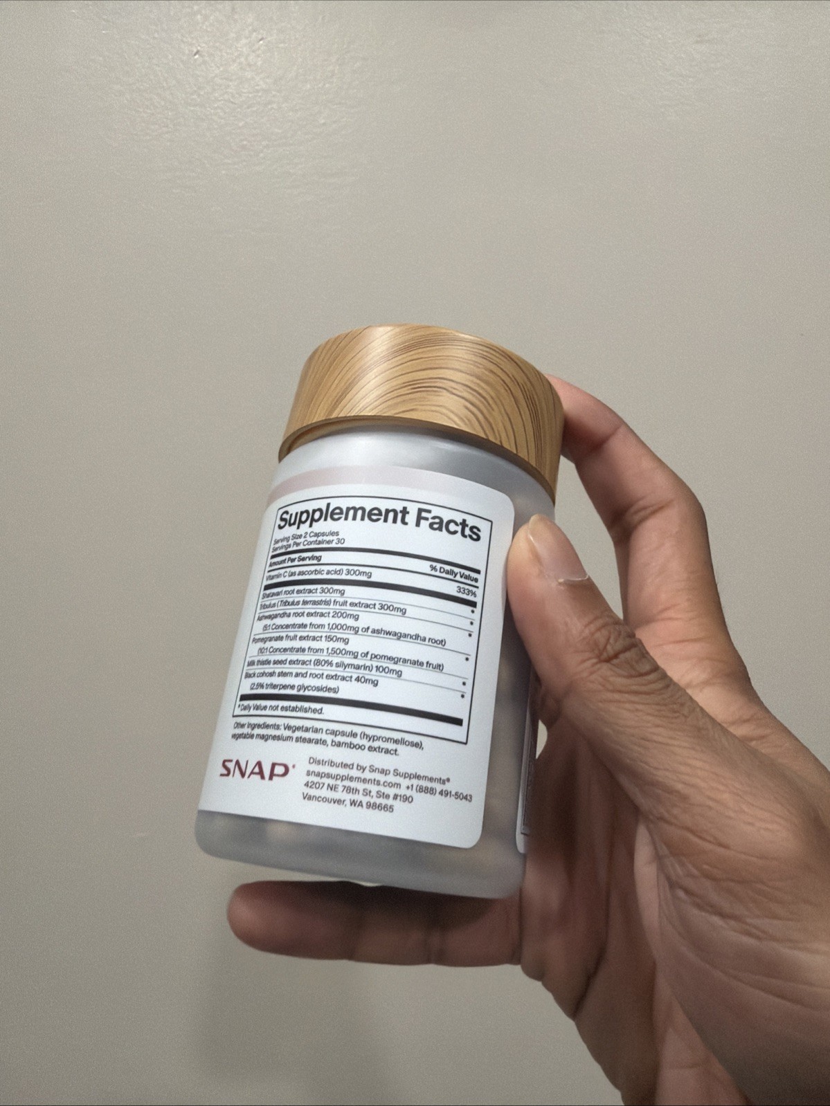 SNAP Perimeno Health Hormone Balance Vegan Gluten-Free 60 Count Exp 03/2029- NEW