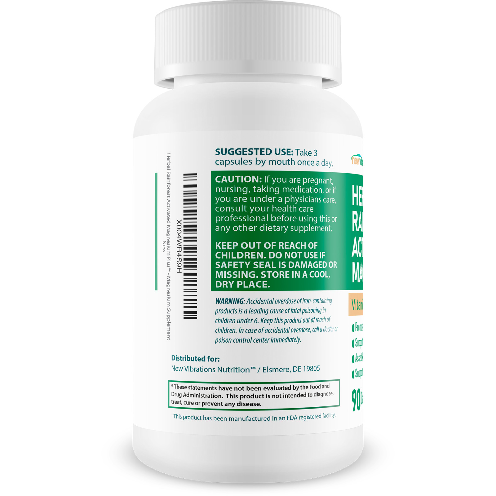Herbal Rainforest Activated Magnesium Plus – Our Best Magnesium Combo Supplement