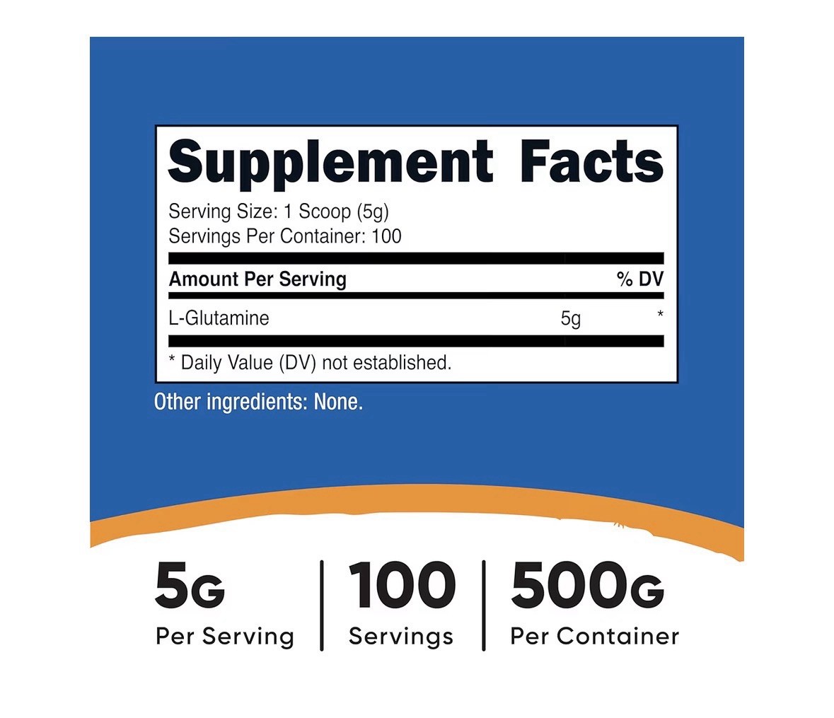 NEW Nutricost L-Glutamine Powder (500 Grams) Unflavored – Gluten-free & Non-GMO