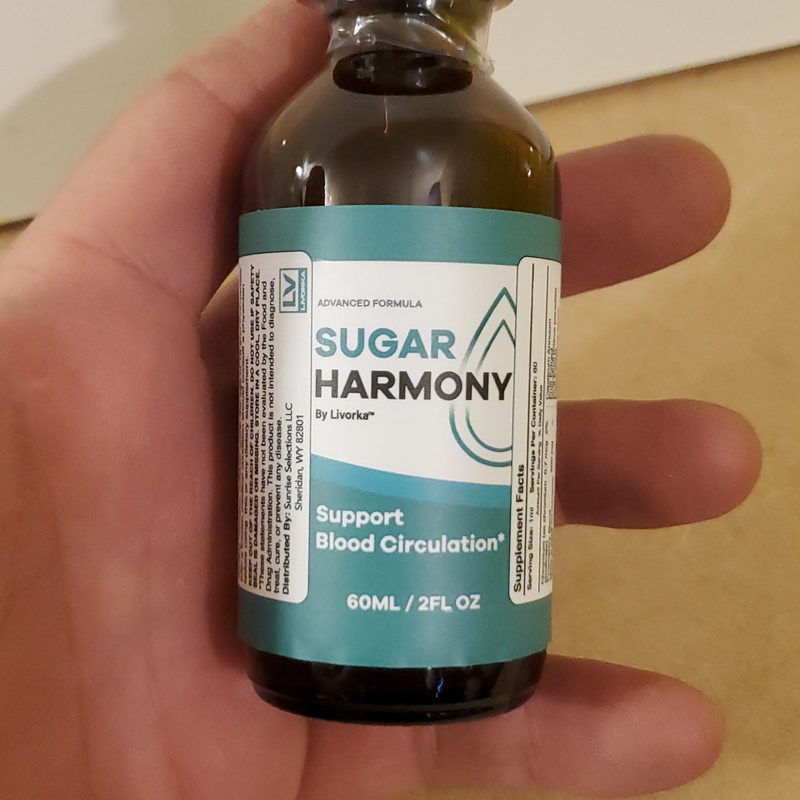 Livorka Sugar Harmony Liquid Lemon 60ml Blood Circulation Support