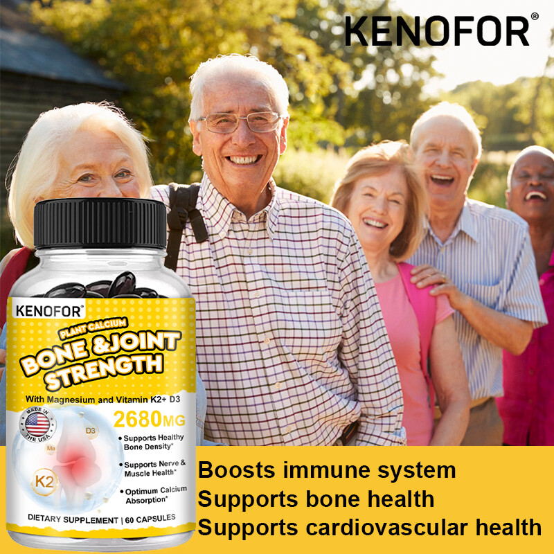 Vitamin K2+ D3 – Helps with Calcium Bone and Joint Strength 60 Capsules