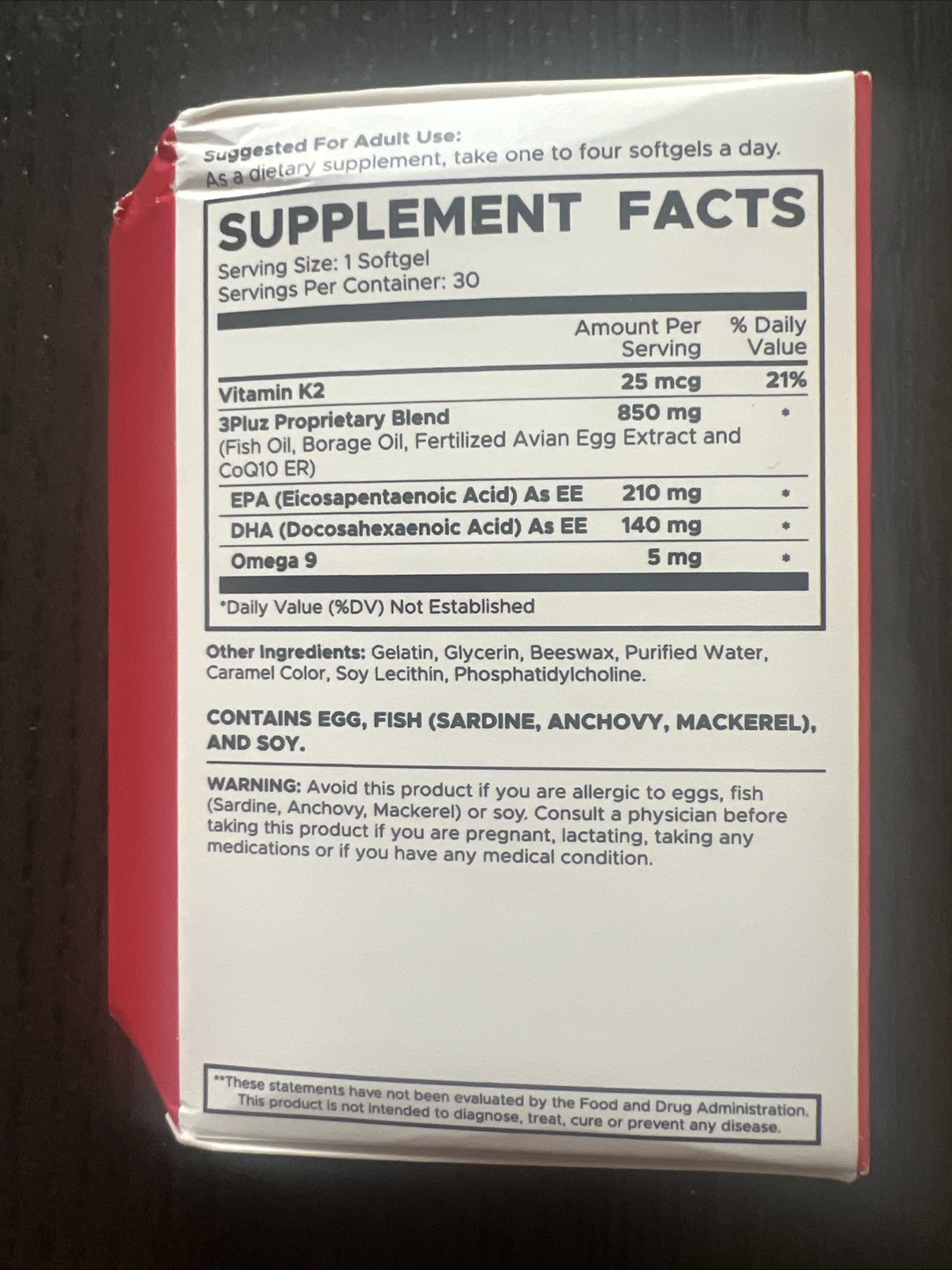 LifePharm Omega+++ Blood Flow Optimizer 30 Softgels Exp 10/2027 – New/Sealed!