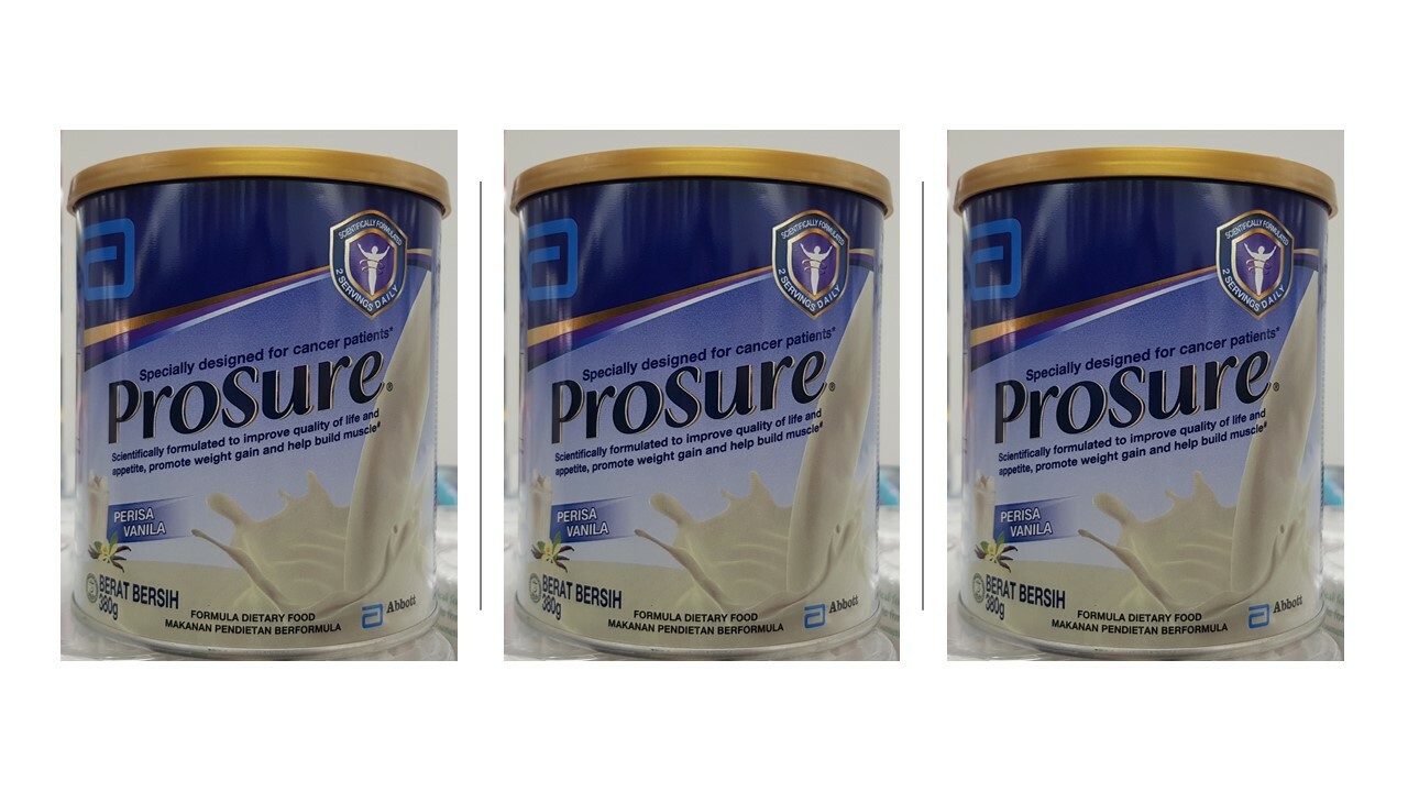 3 x Abbott Pro sure Milk (High Protein, Prebiotic & EPA) 380g FREE Express Ship