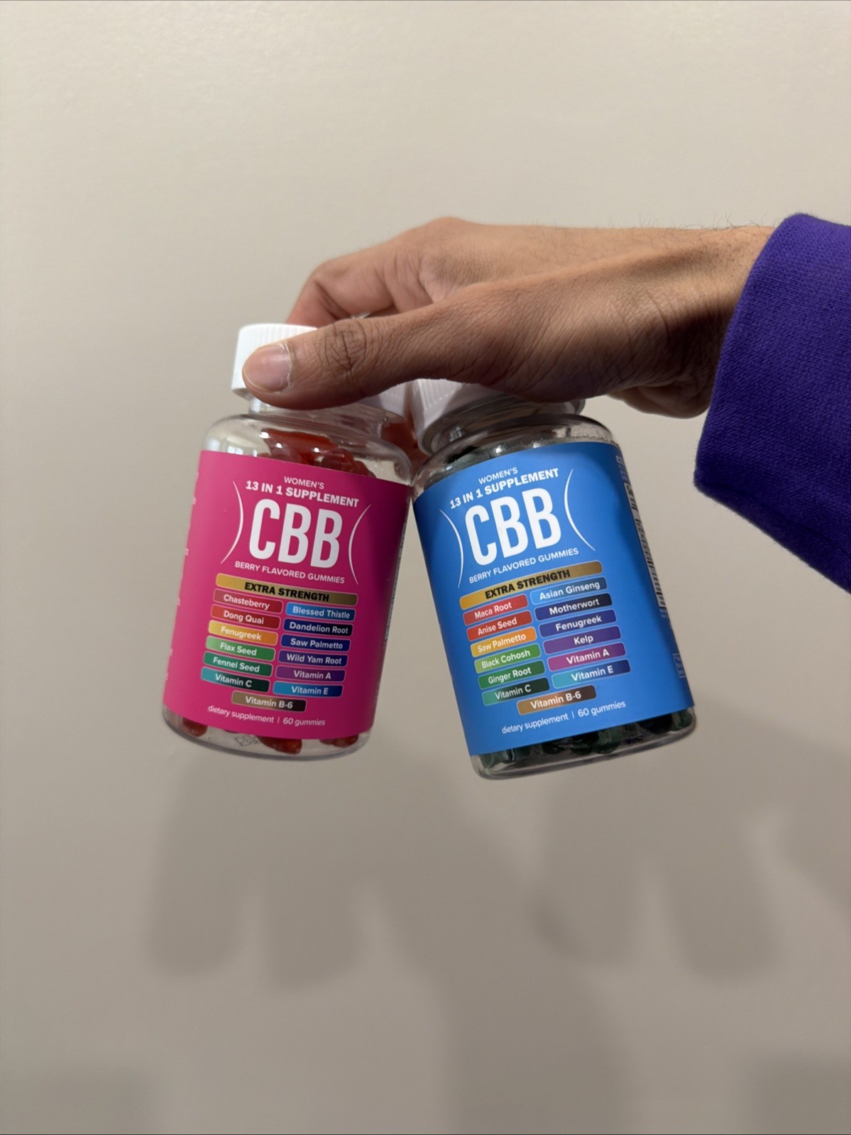 NEW CBB Curvy Body Bears Top & Booty Support 120 Berry Gummies bundle