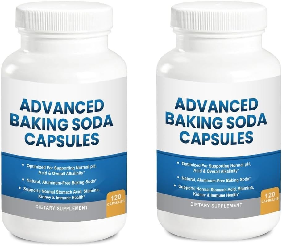 Advanced Baking Soda Capsules: Organic Use Aluminum Free Baking Soda 240 capsule