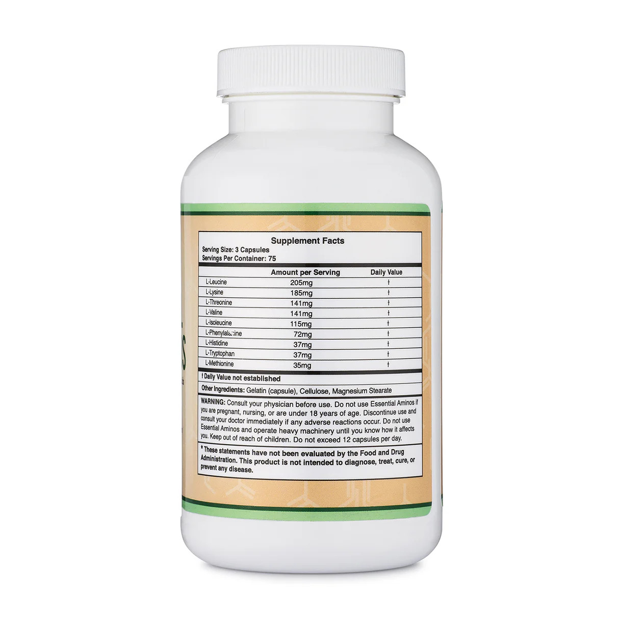 Essential Amino Acids 1 Gram Per Serving Powder Blend of All 9 Essential Aminos
