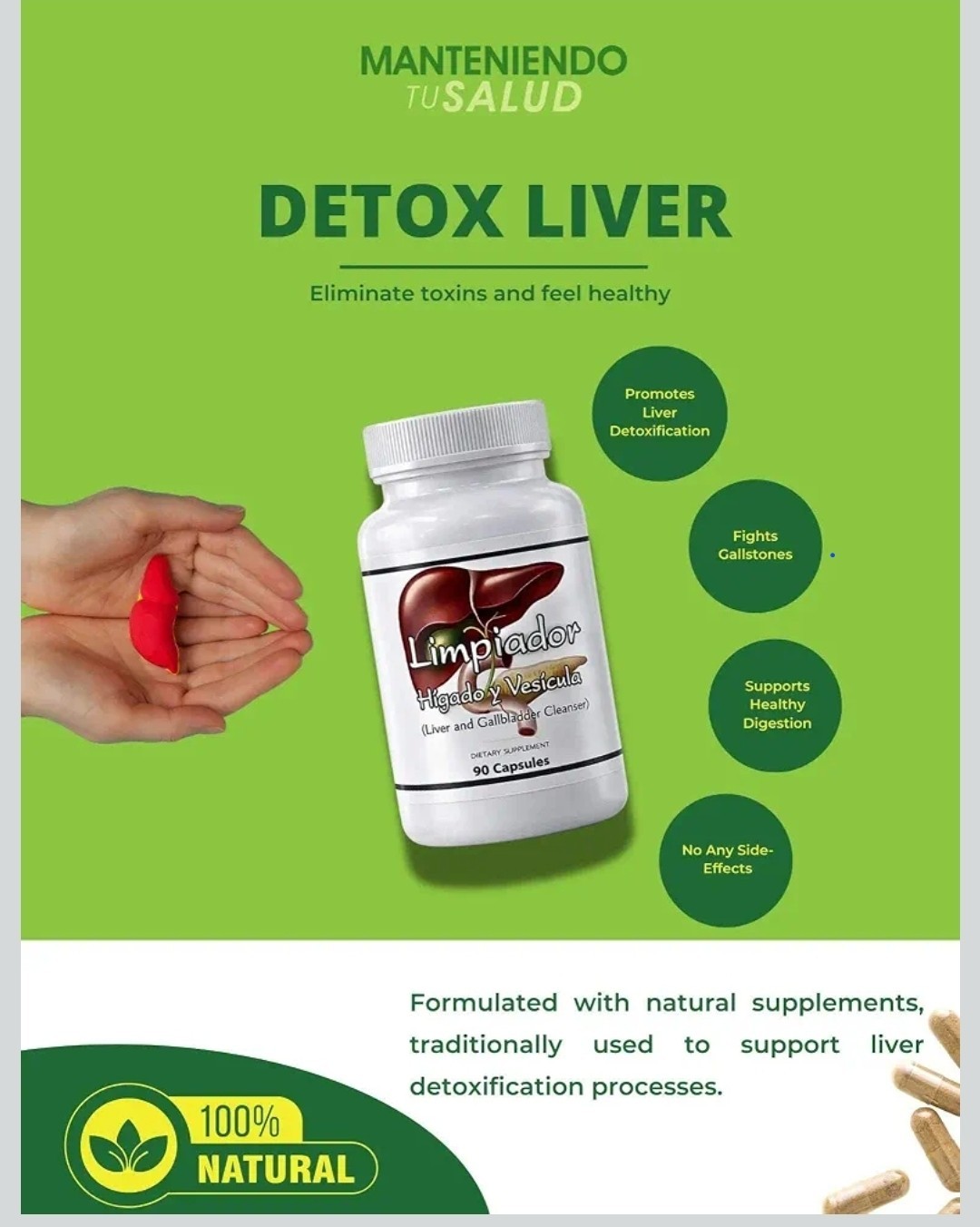 Manteniendo Tu Salud Limpiador Hígado & Vesícula, 90 Capsules