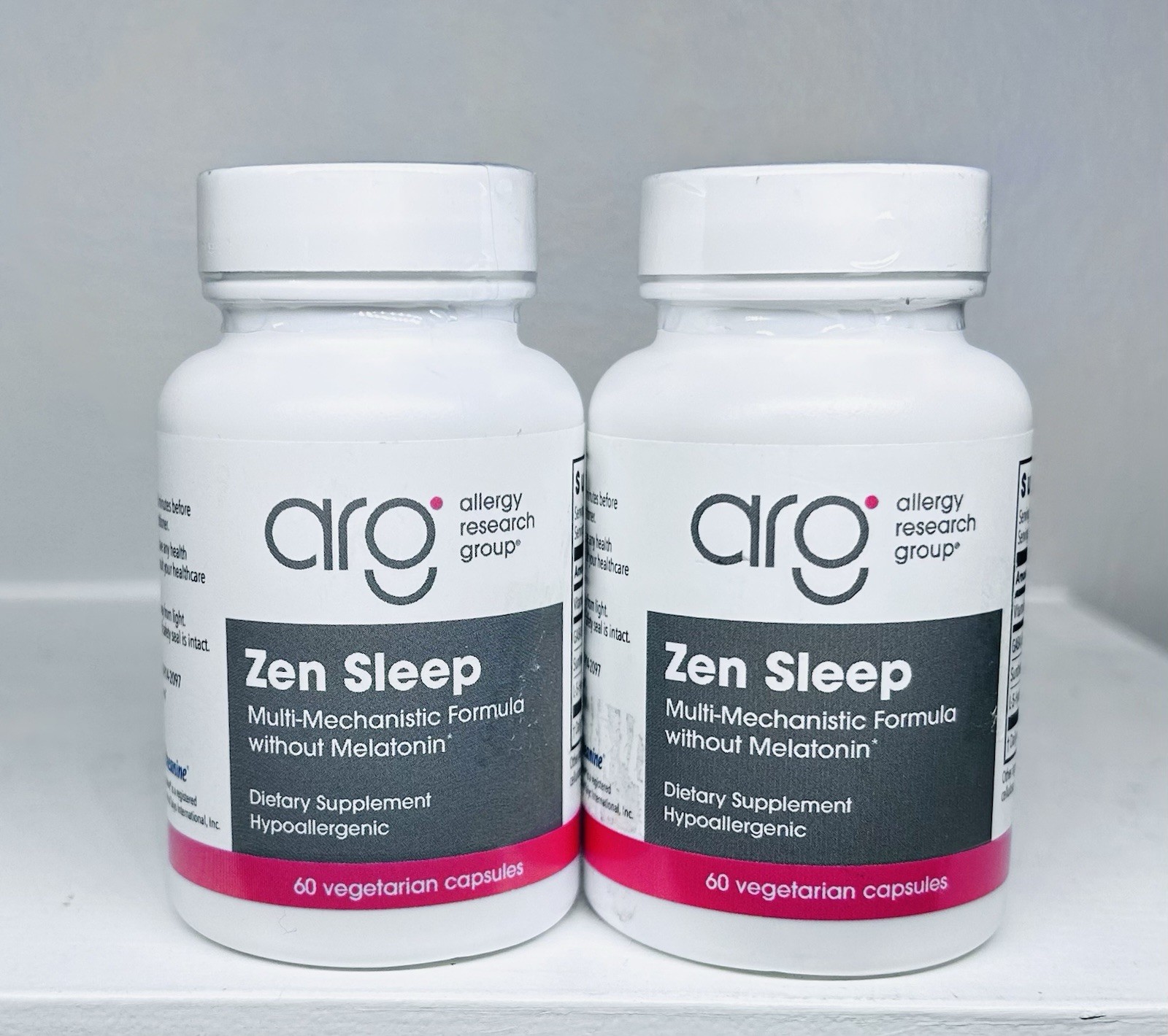 Allergy Research Group Zen Sleep- 60 Veg Capsules-LOT OF 2- (120 Total)Exp 04/27