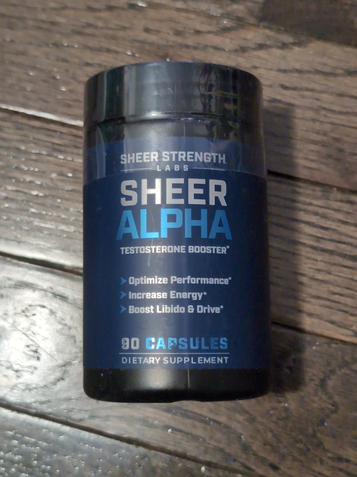 Sheer Strength Labs Sheer Alpha Testosterone Booster Libido Drive 90ct EXP 5/28