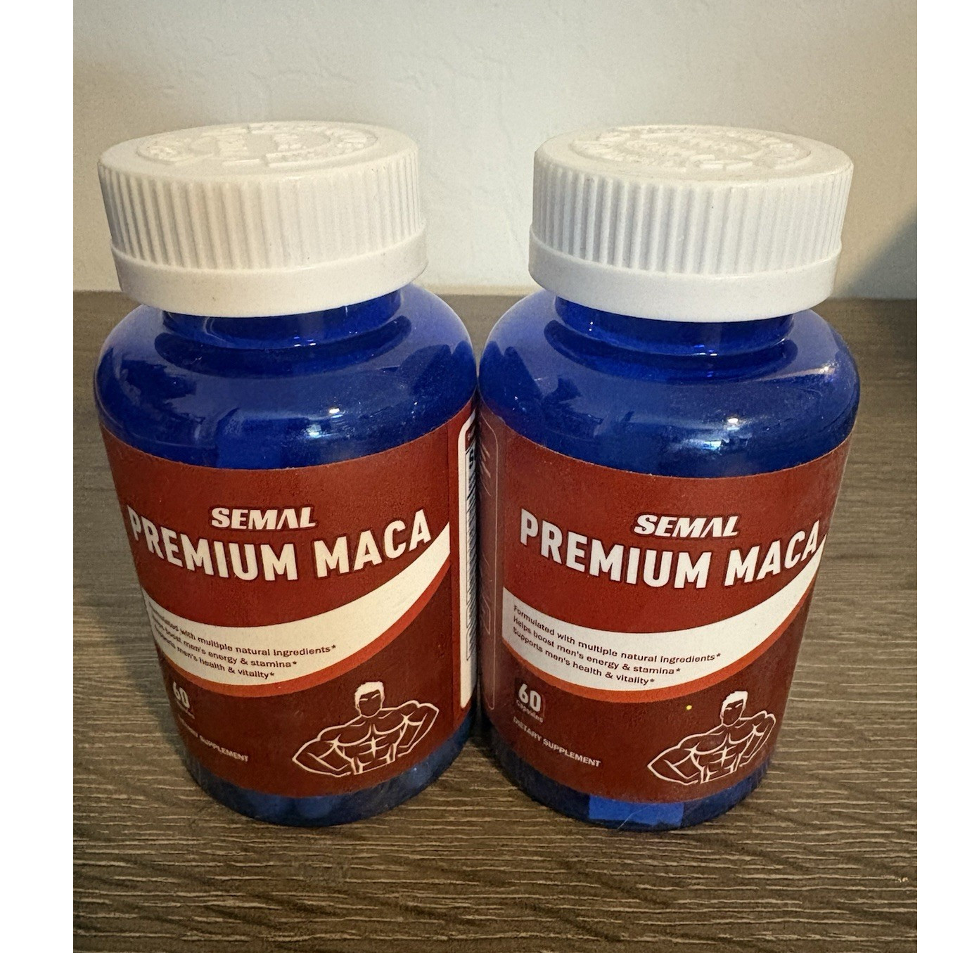 Semal Maca Capsules Men’s Health Non-GMO 60 Count Exp 06/2027 (Lot of 2)