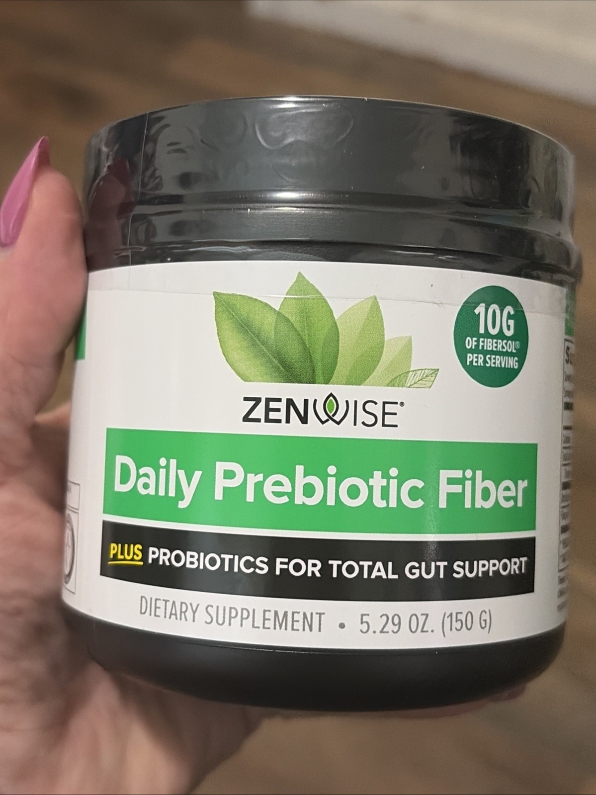 Zenwise Daily Prebiotic Fiber + Probiotics Powder Digestive Support 5.29 oz