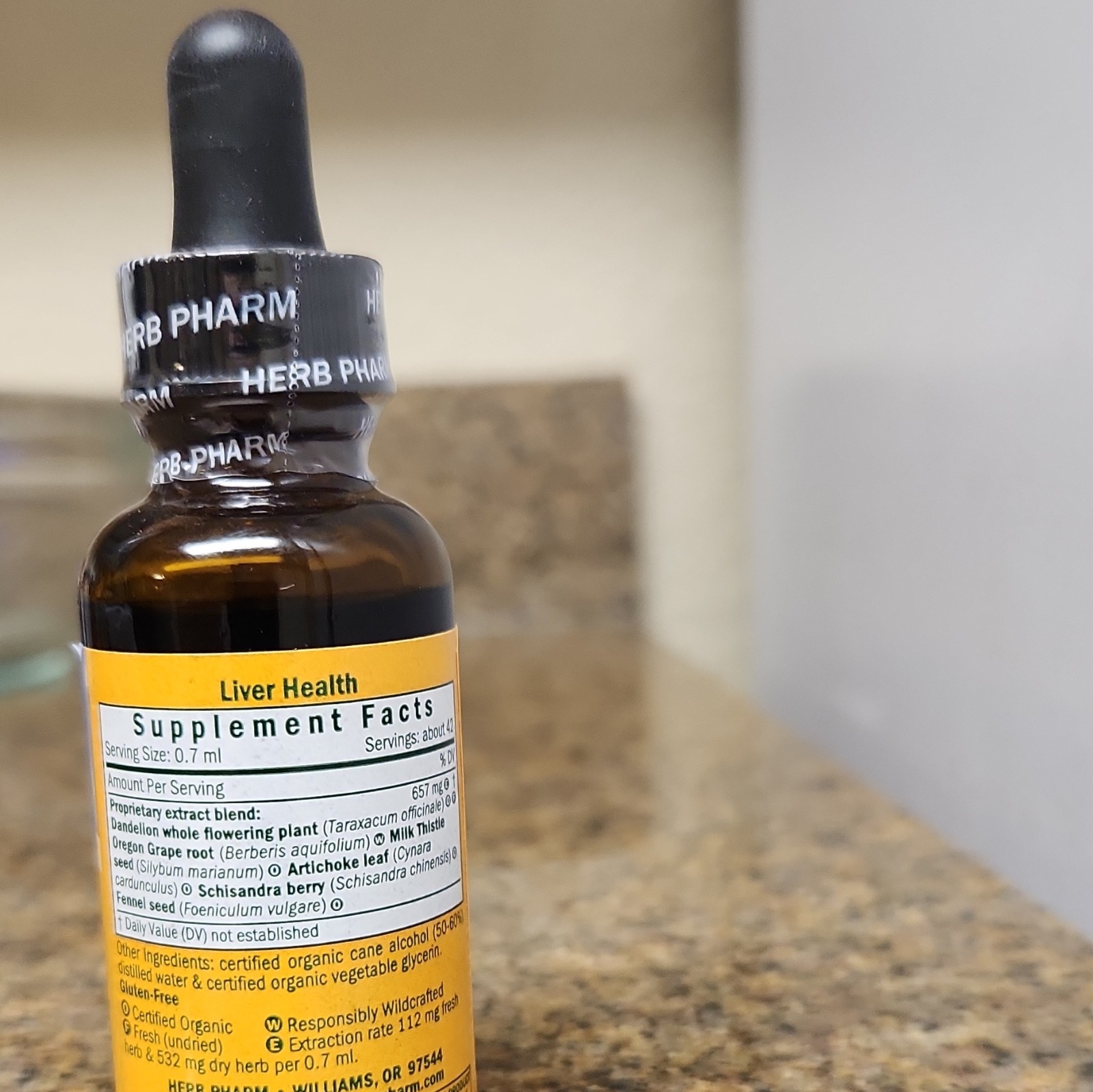 Herb Pharm Liver Health Cleanse Detoxify Liquid Drops 1 fl oz