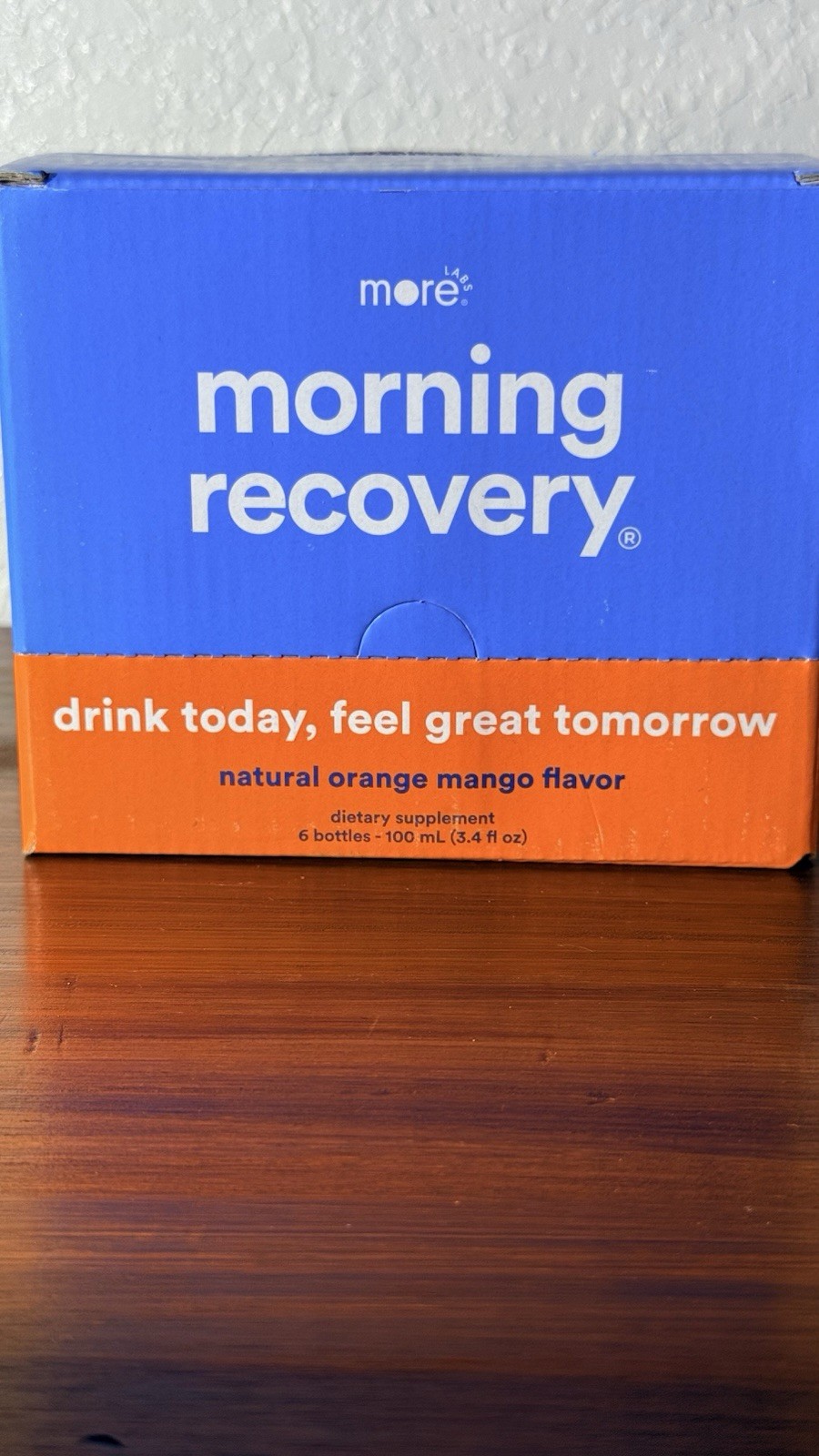 more labs Morning Recovery Hangover Support Natural Orange Mango 6x100mL
