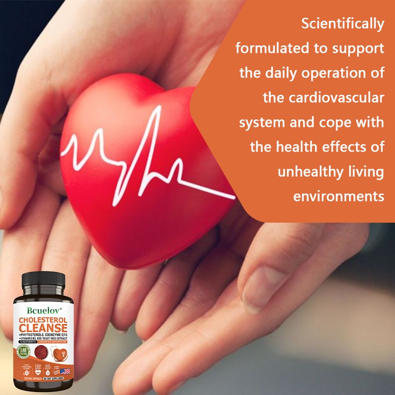 Cholesterol Cleanse Phytosterols Coenzyme Q10 Vitamins B3 120 Pills Gluten Free