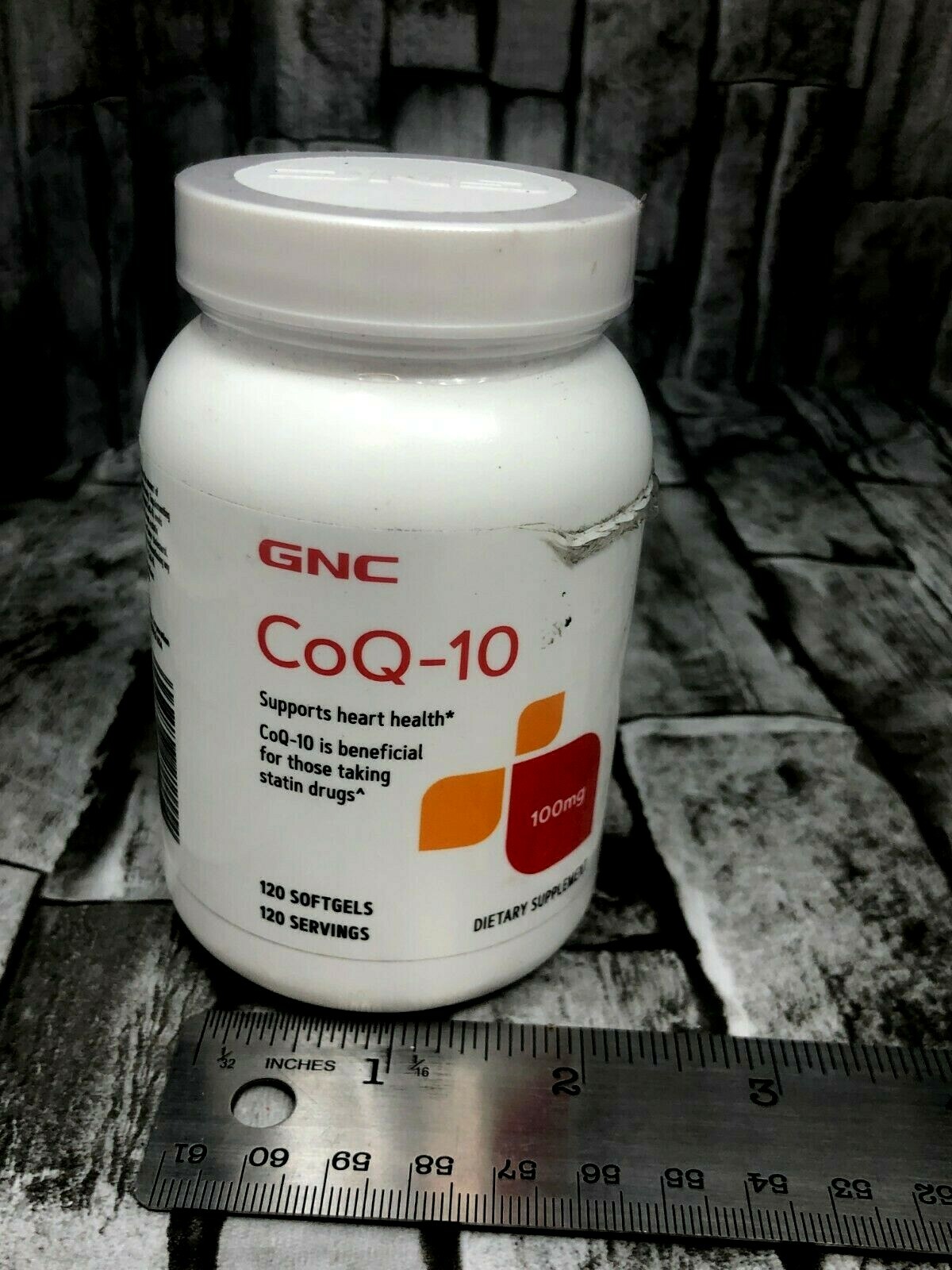 GNC CoQ-10 100mg, 120 Softgels, Supports Heart Health exp 01/24 NEW