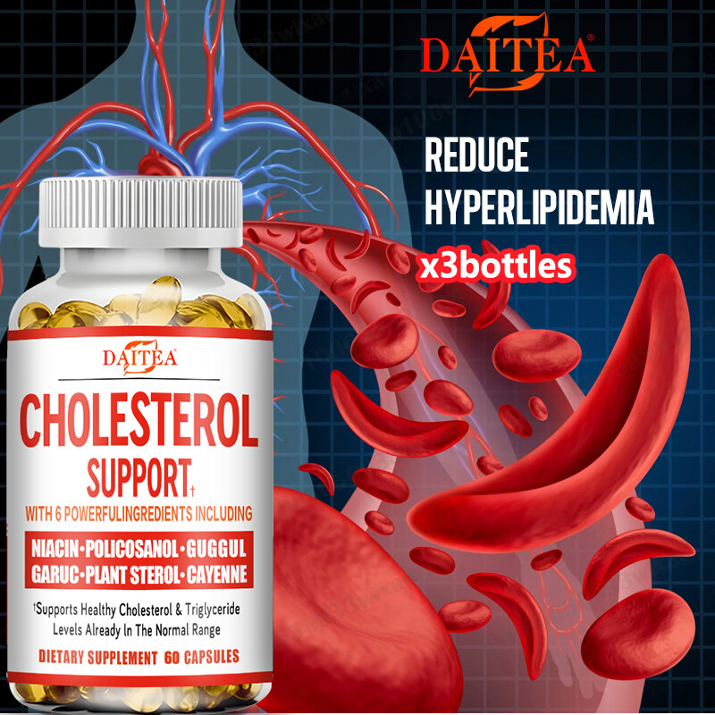 Cholesterol Support Supplement Pill w Beta Sitosterol, Garlic Bulb Powder,Niacin