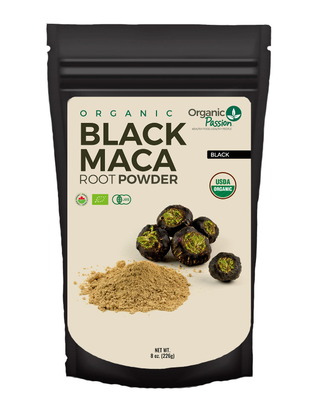 100% Organic Pure Black Maca Powder Gluten free from Peru