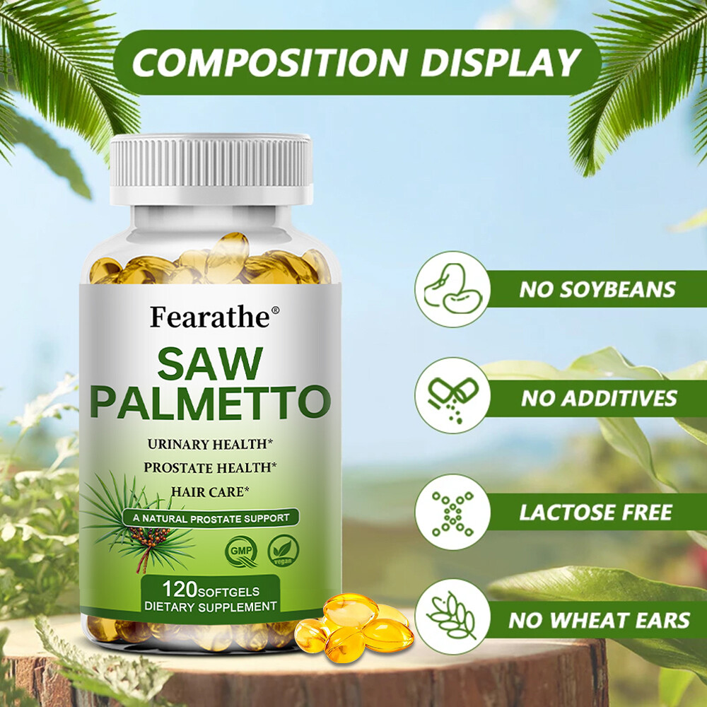 Saw Palmetto, Supports Prostate Health, Urinary Health, 500 mg, 30 to 120 Caps