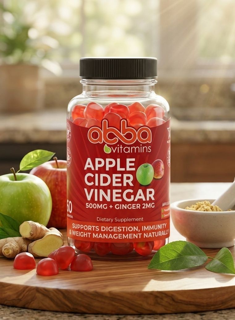 Apple Cider Vinegar & Ginger Gummies 60 Ct Vegan Kosher