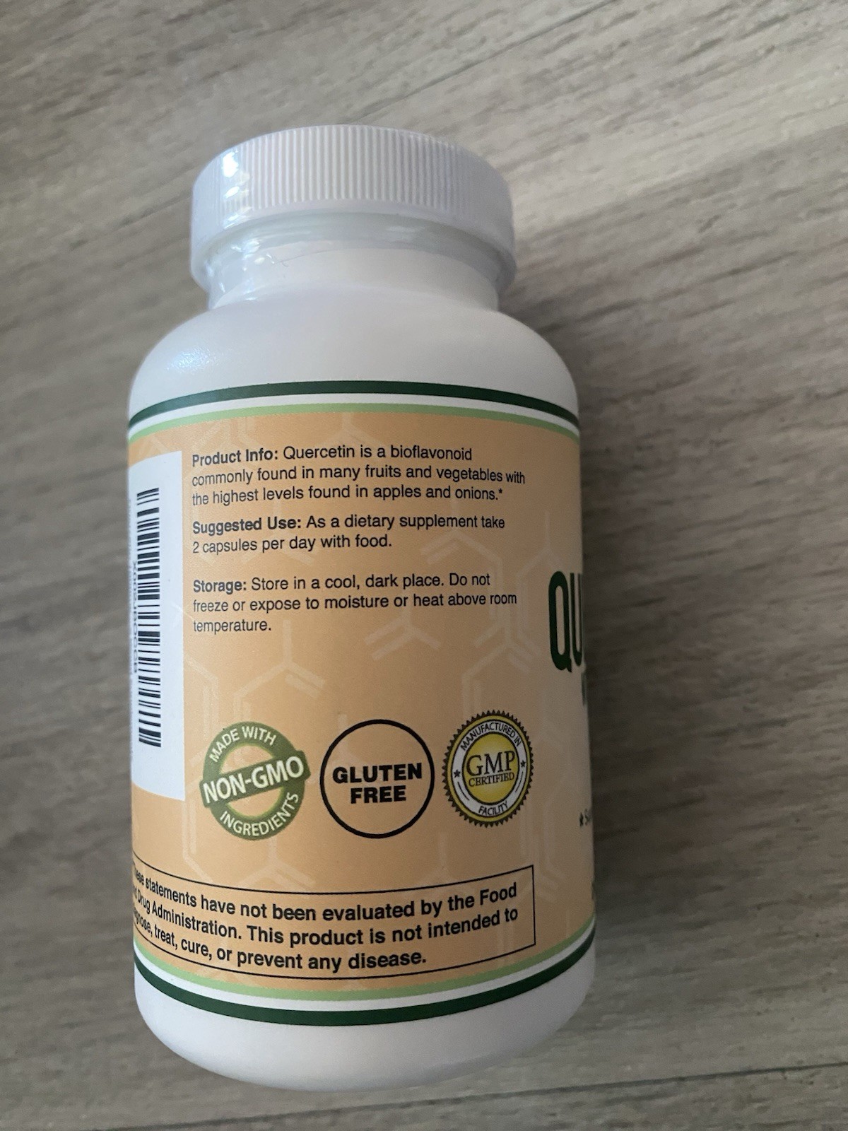 Double Wood Quercetin + Bromelain 1200mg 120 Capsules Gluten-Free Non-GMO