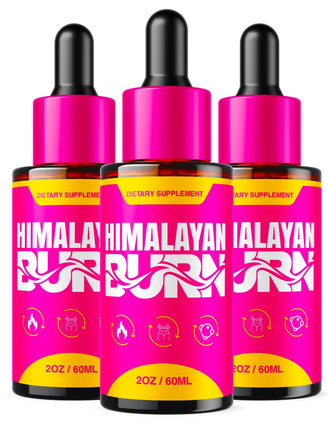 Himalayan Burn Keto Drops, Advanced Weight Loss Management Droppers (3 Pack)
