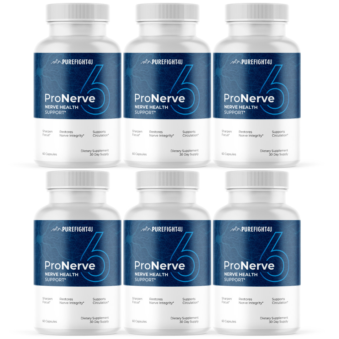 ProNerve 6 Nerve Health Supports Circulation Supplement Capsules 6 Bottles