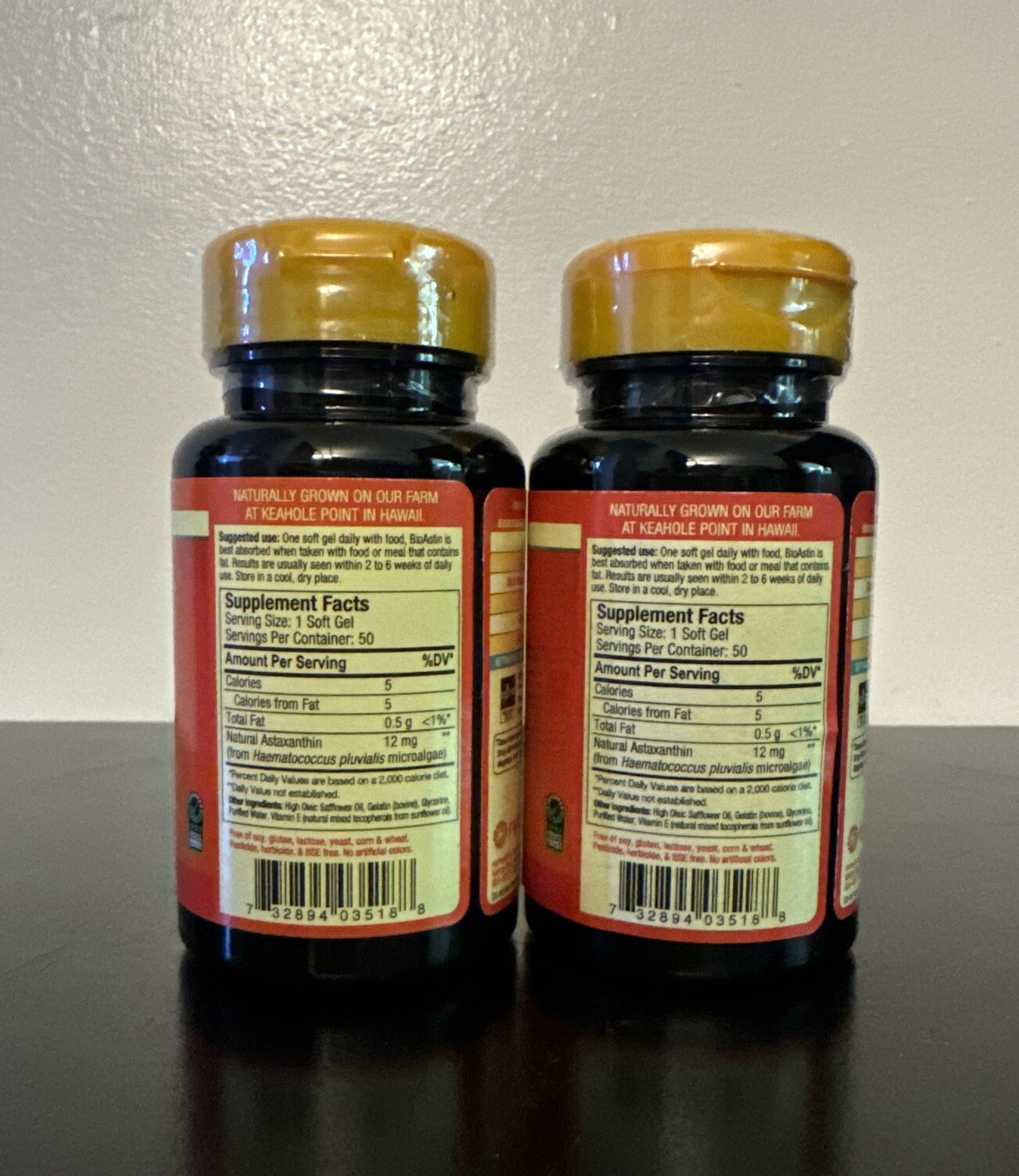 Nutrex BioAstin, Hawaiian Astaxanthin, 12 mg 100gel Capsules