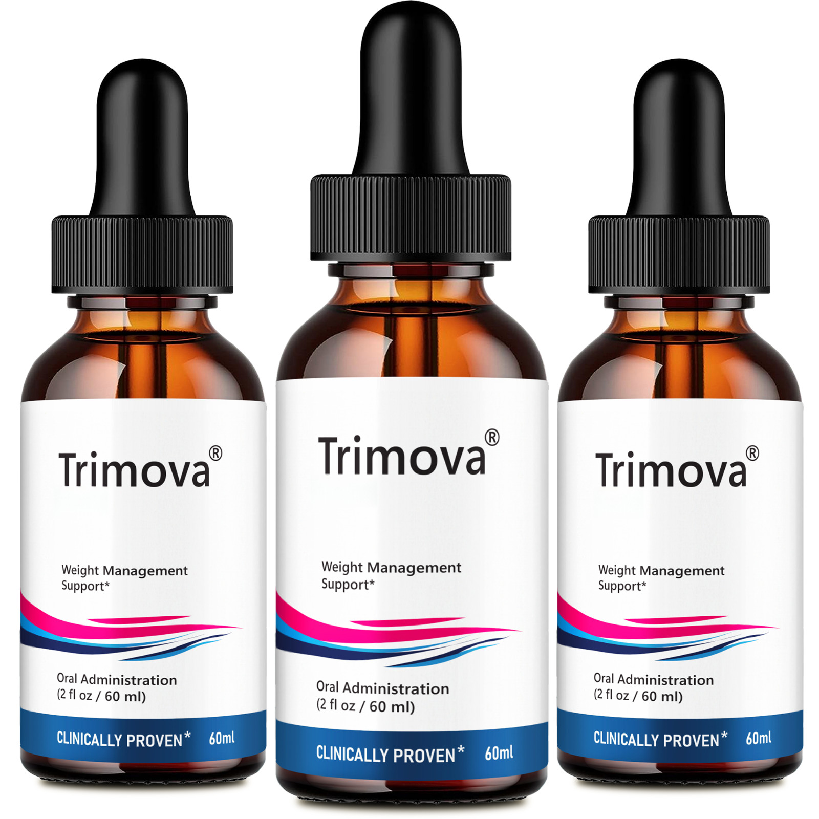 TRIMOVA Drops Weight Management – Metabolism Drops for Men & Women (3 Pack)