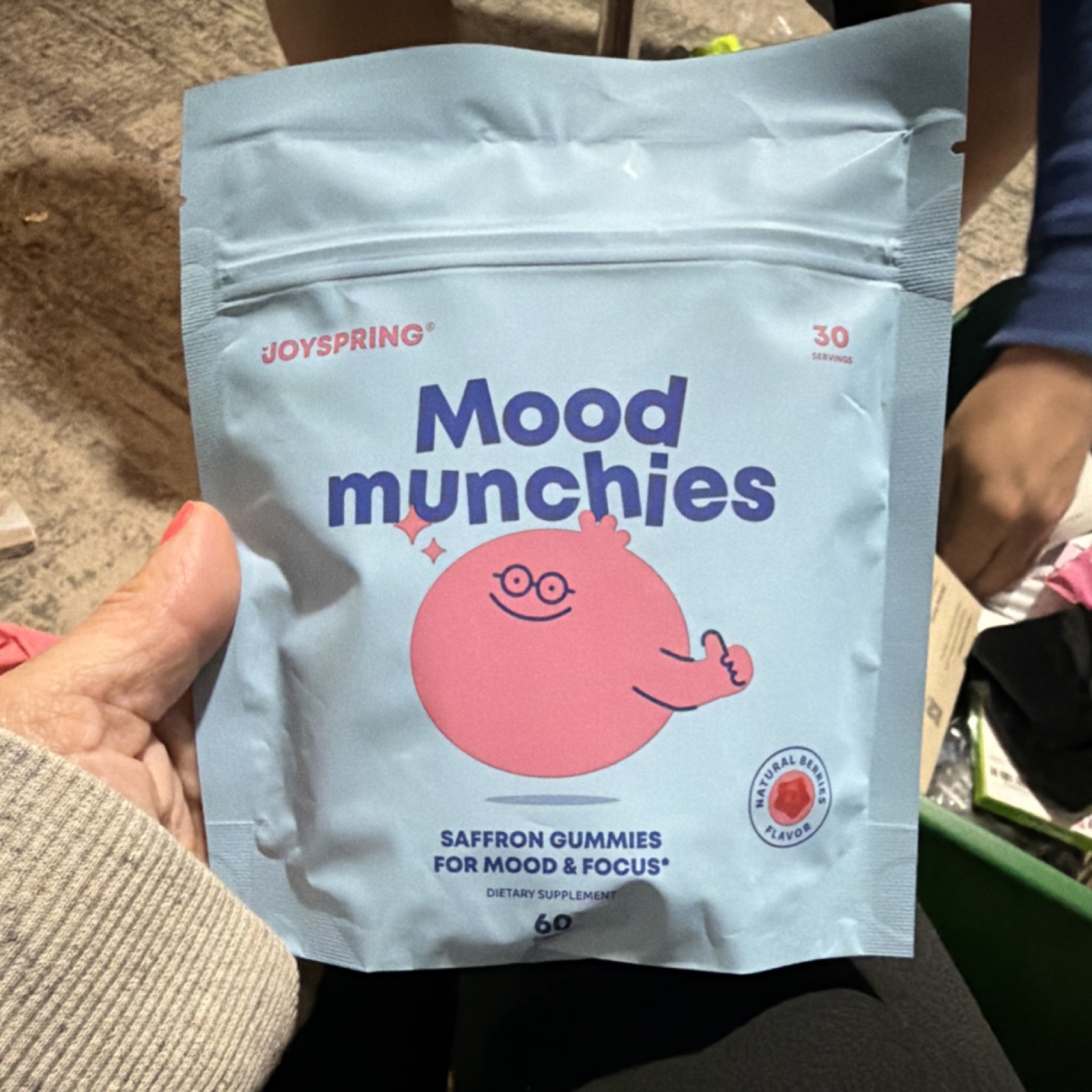 JoySpring Mood Munchies Saffron Gummies Mood Focus 60 Ct Exp 12/2027