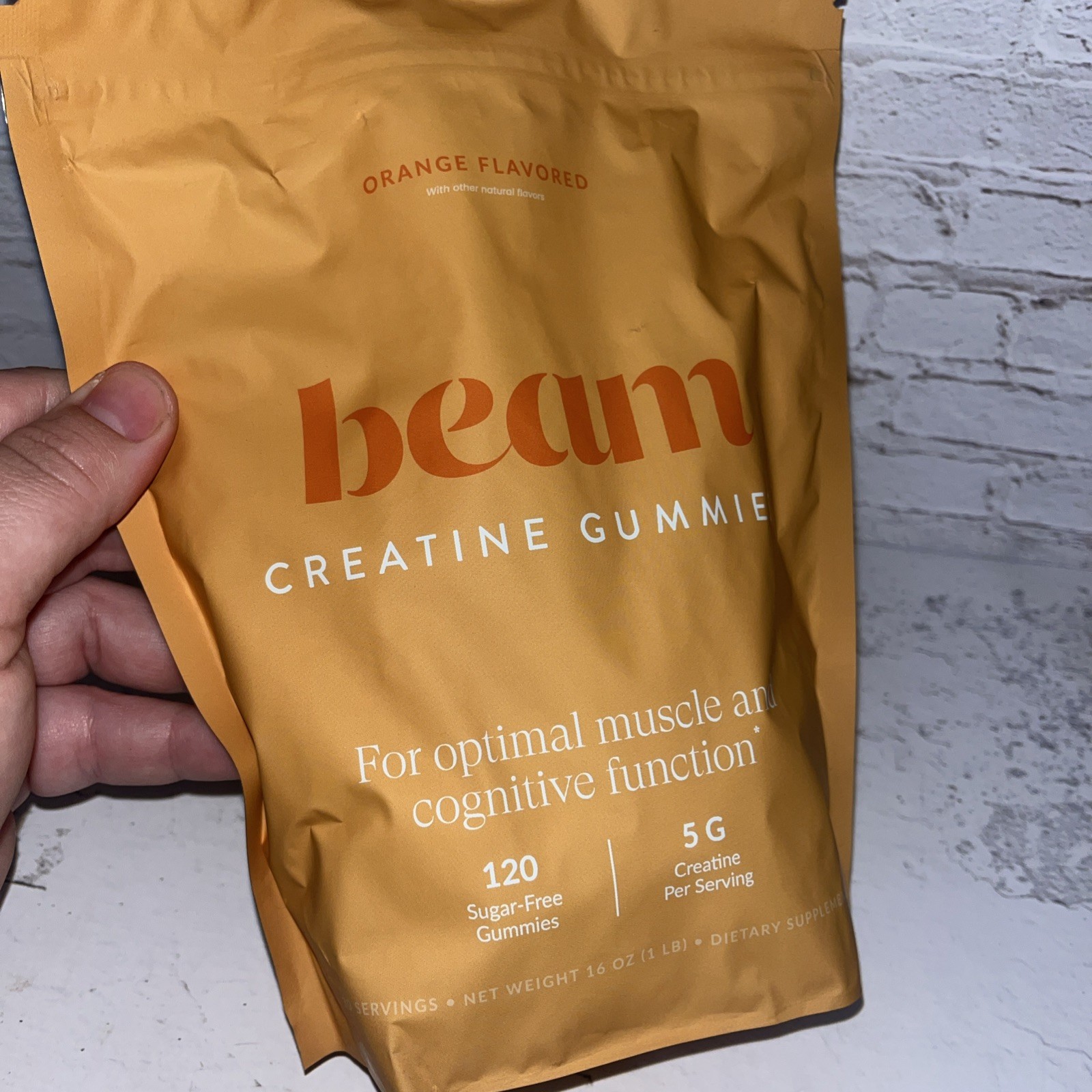 Beam creatine gummies, orange, 120 gummies expires 12/27. Free shipping