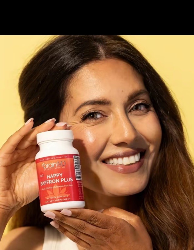 brainMD Happy Saffron Plus Saffron Supplement 90 Vegan Capsules 30mg