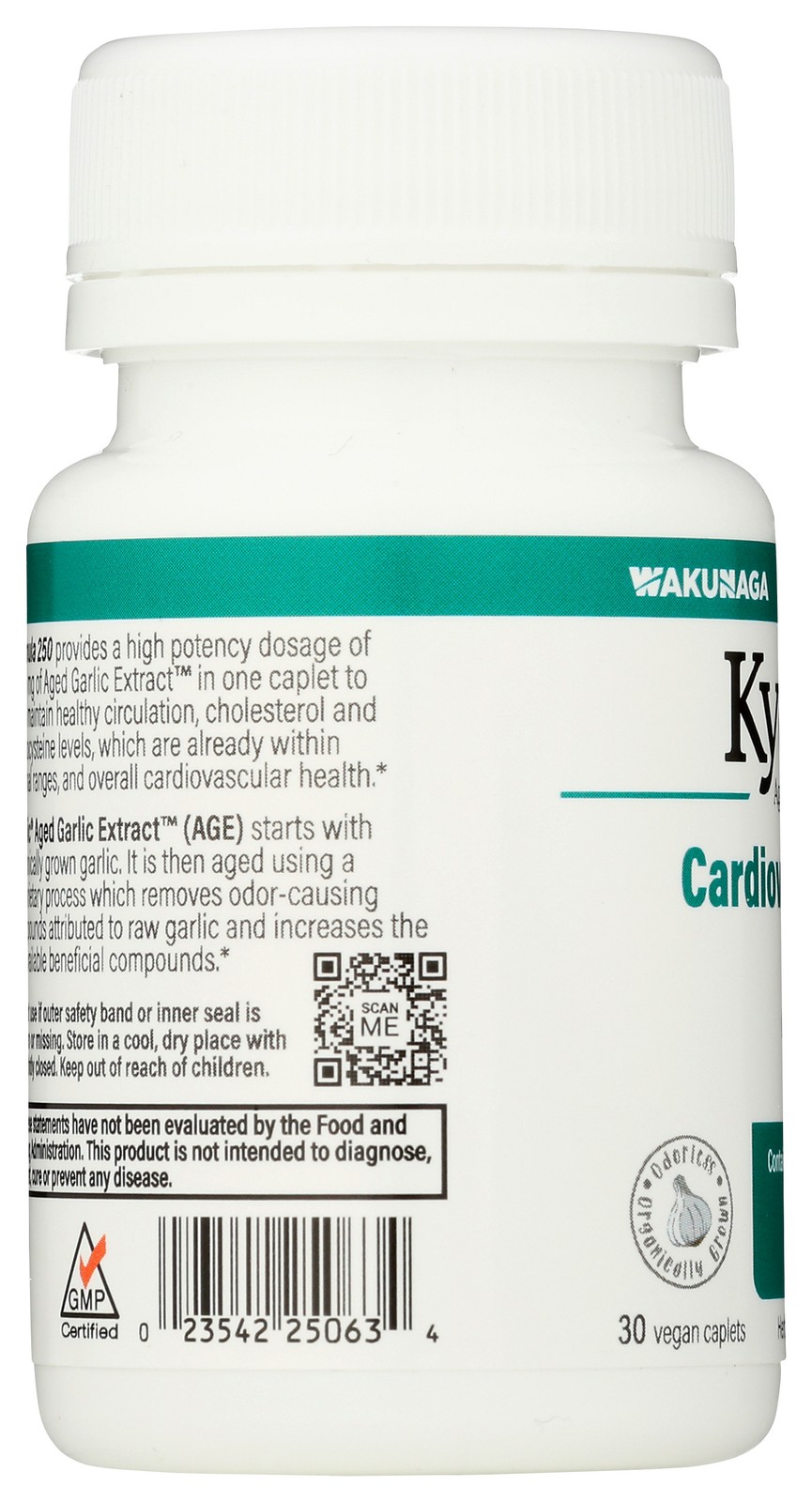 Kyolic Formula 250 Cardiovascular Health Aged Garlic Extract 30 Caplets 1 Pack