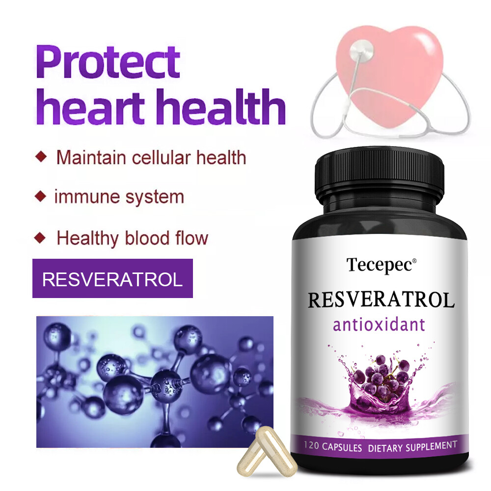Resveratrol 600mg, Anti Aging, Joint Pain, Antioxidant, Free shipping